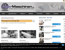 Tablet Screenshot of lagermaschinen.de